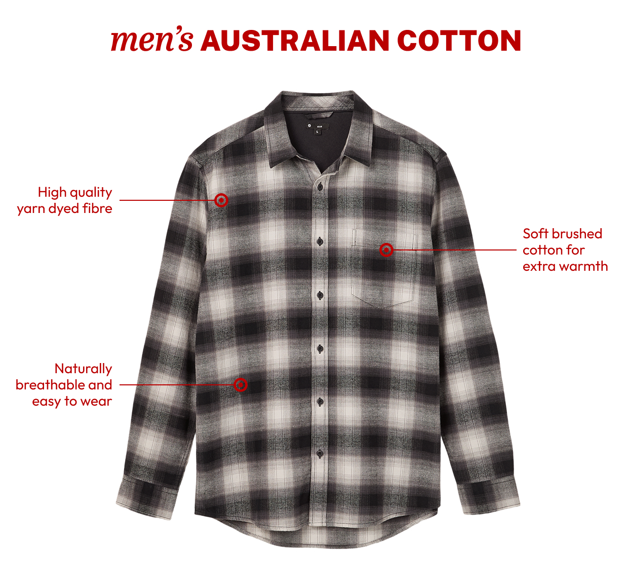 men's AUSTRALIAN COTTON