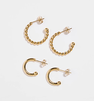 Waterproof Make Your Own charm earrings 2pk