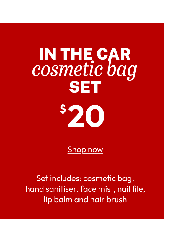 IN THE CAR Cosmetic bag SET
