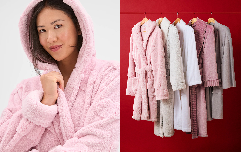 20% off women’s dressing gowns