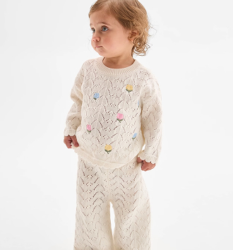 Baby Organic Cotton knit 2 piece set
