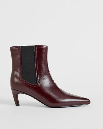 Gusset kitten heel boots