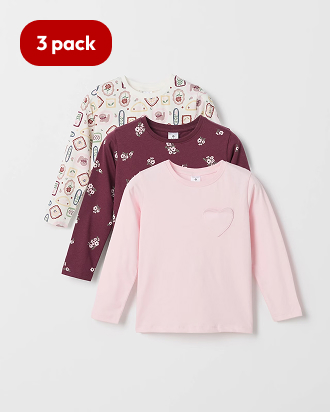 Australian Cotton 3 pack long sleeve t-shirts
