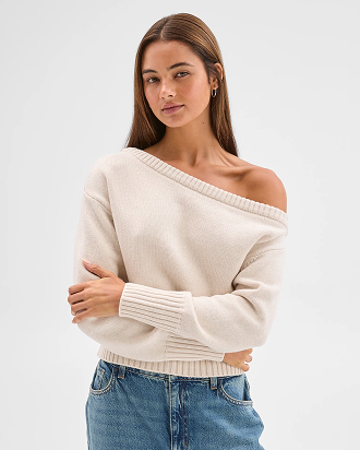 Lily Loves off shoulder jumper