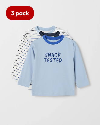Australian Cotton 3 pack long sleeve t-shirts