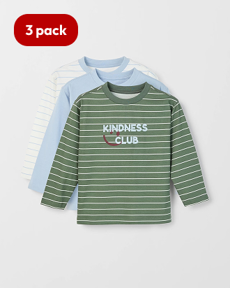 Australian Cotton 3 pack long sleeve t-shirts