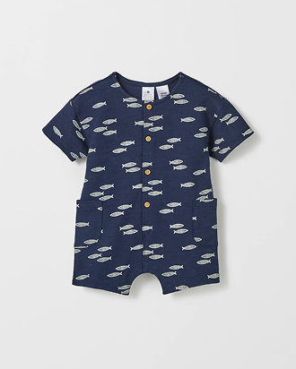 Organic cotton baby romper^