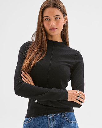 Lily Loves exposed seam skivvy top