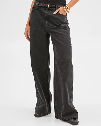 Lily Loves mid rise wide leg jeans