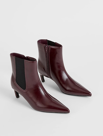 Gusset kitten heel boots