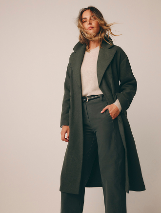 Soft wrap coat