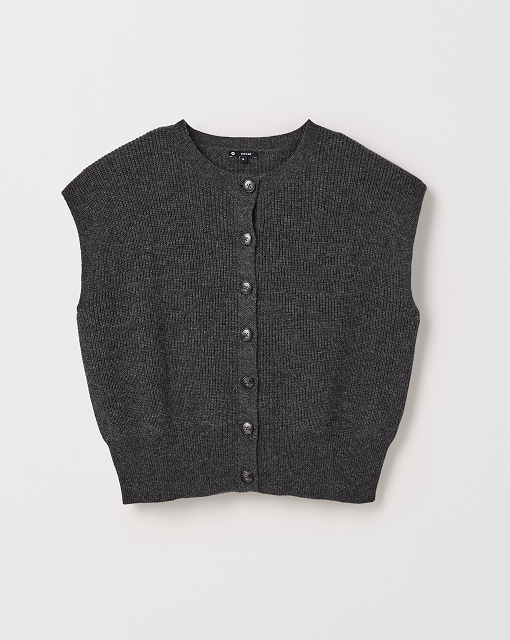 Australian lambswool button through vest