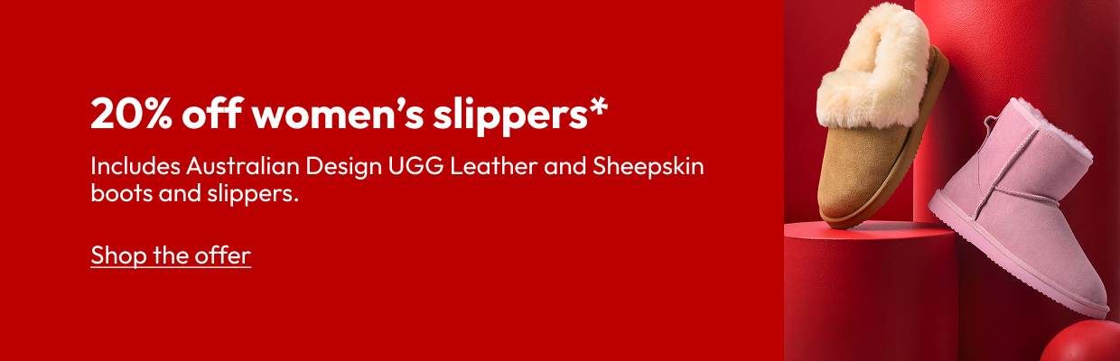 20% off women’s slippers*