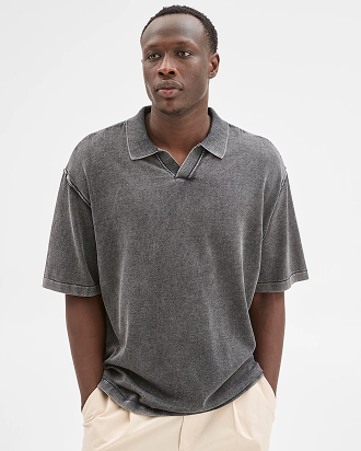 Commons Australian Cotton knit polo top^