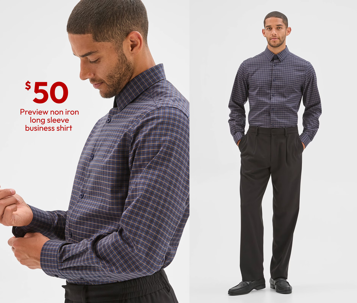 Preview non iron long sleeve business shirt