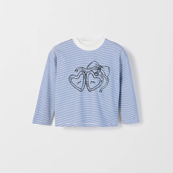 Australian Cotton Long Sleeve T-Shirt - Stripe