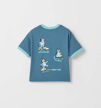 Bluey Australian cotton print t-shirt