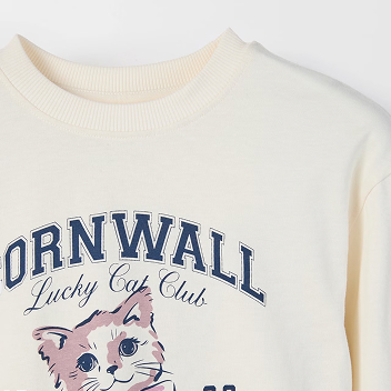 Australian Cotton Long Sleeve T-Shirt - Cream