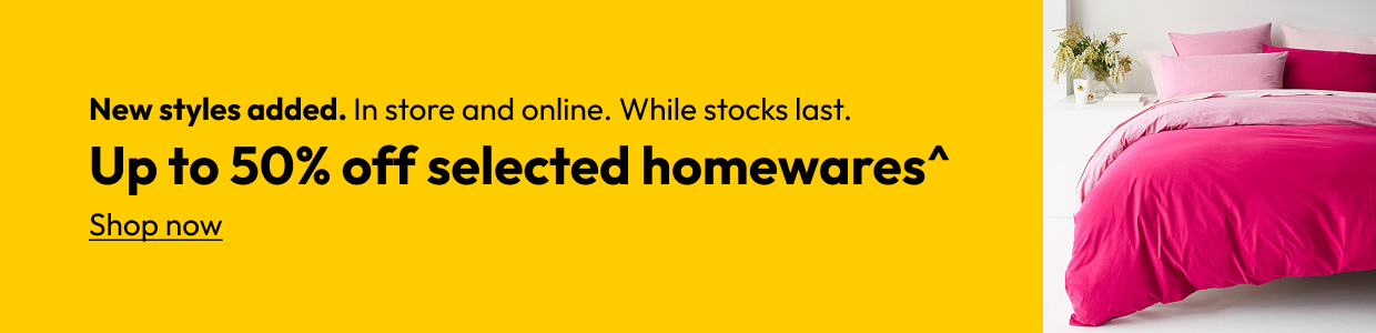 Up to 50% off selected homewares^