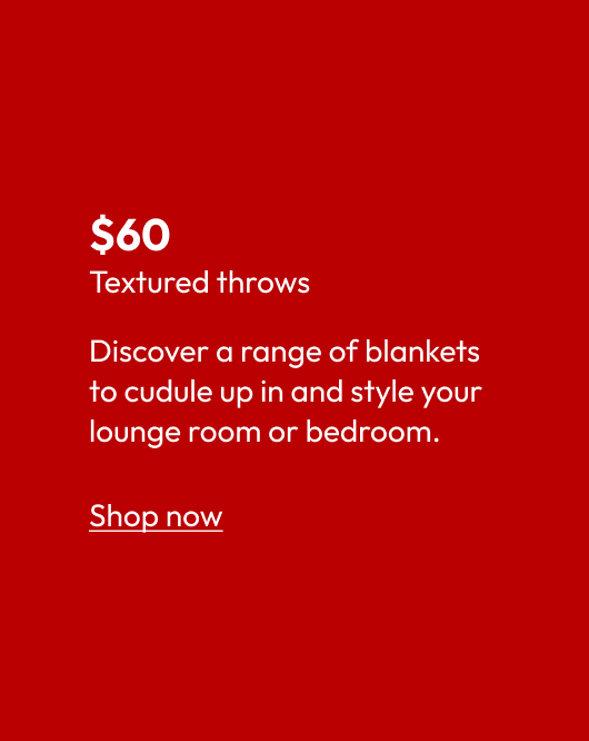 Textured throws