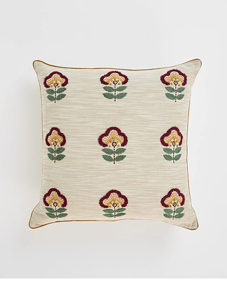 Embroidered cushion