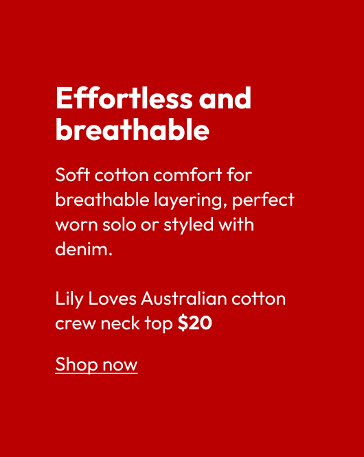 Lily Loves Australian cotton crew neck top