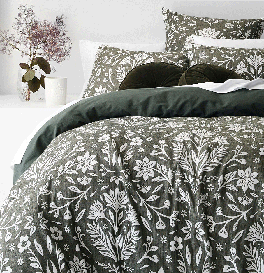 Chenille quilt cover set