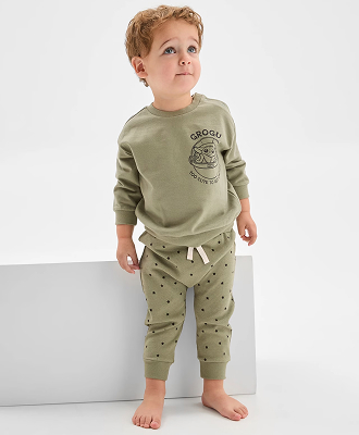 Disney Grogu Organic Cotton  Baby Fleece Set
