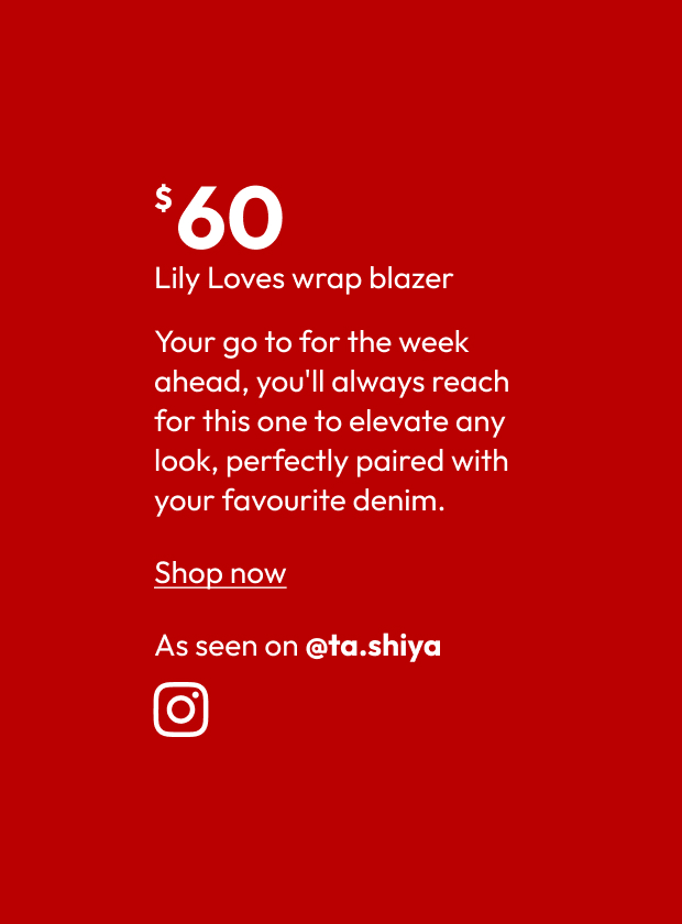 Lily Loves wrap blazer