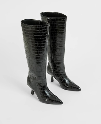 High heel long boots
