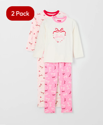 Barbie Australian Cotton 2 Pack Younger Girls Pyjama Set