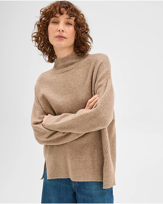 Super soft mock neck jumper