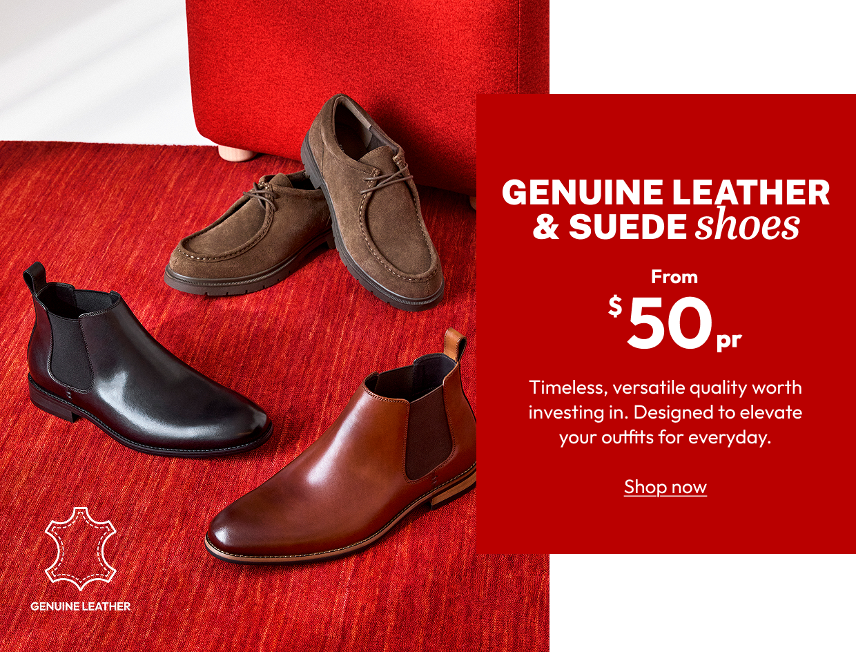 GENUINE LEATHER & SUEDE shoes