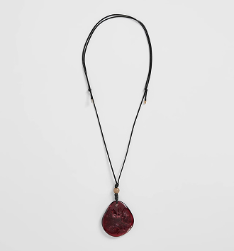 Bead statement pendant necklace
