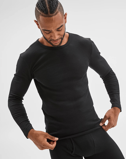 Maxx Australian Cotton blend waffle thermal top