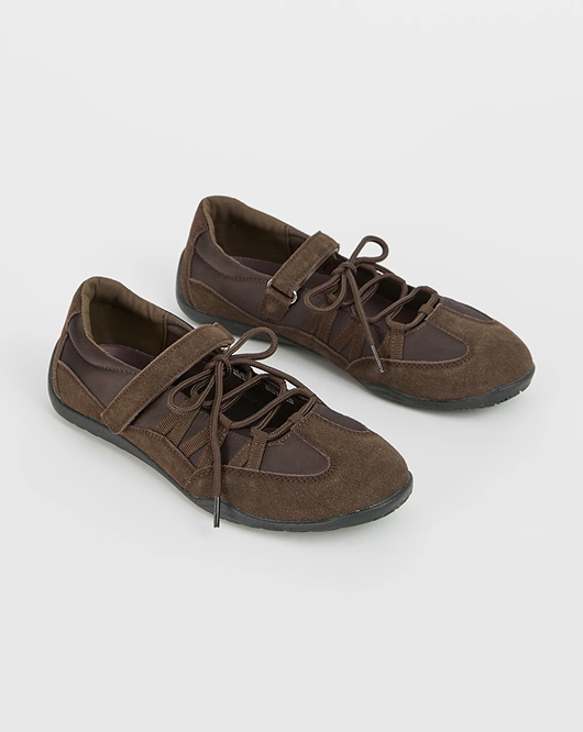 Sporty ballerina flats