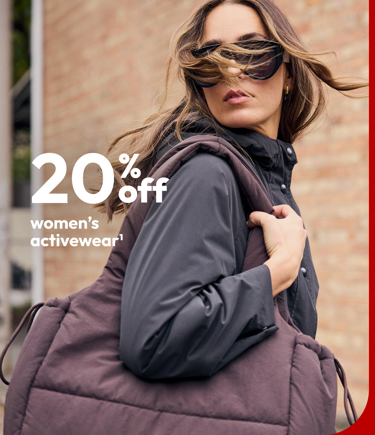20% off women's activewear