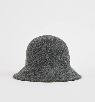 Wool blend bucket hat