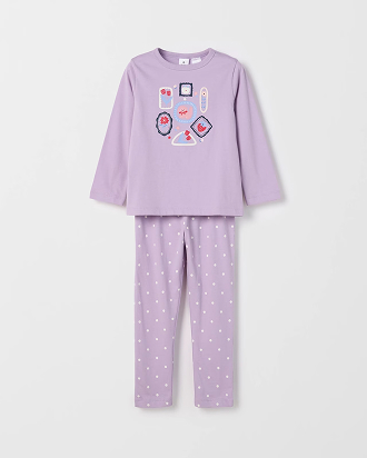 Girls 1-8 Australian Cotton blend knit PJ set