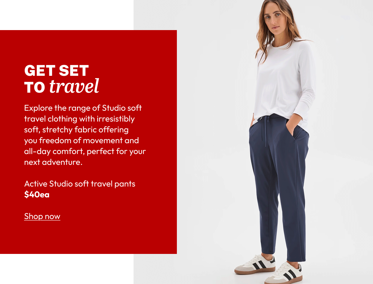 Active Studio soft travel pants