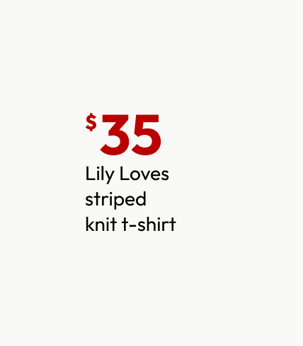 Lily Loves striped knit t-shirt