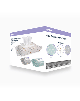 Anko fragrance free wipes, 480 pack