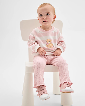 Baby Organic Cotton jumper & flare pants 2 piece set