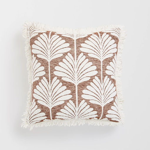 Chenille jacquard cushion