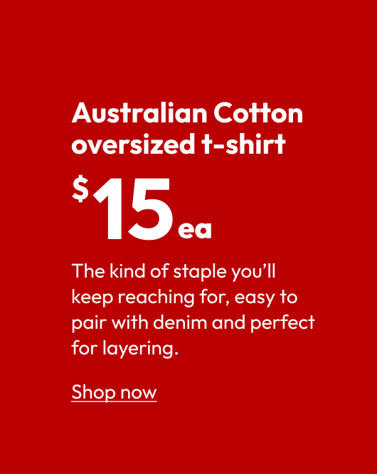 Australian Cotton oversized t-shirt