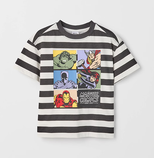 Marvel Australian Cotton oversized stripe t-shirt