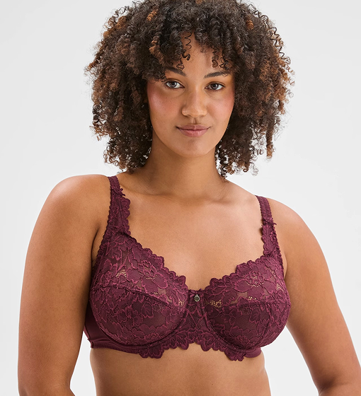 Plus size soft cup underwire t-shirt bra