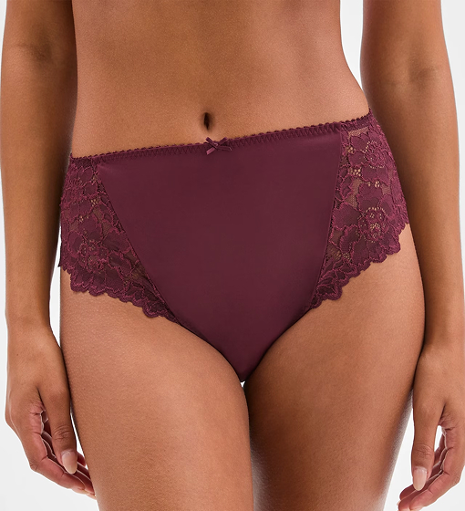 High cut lace briefs