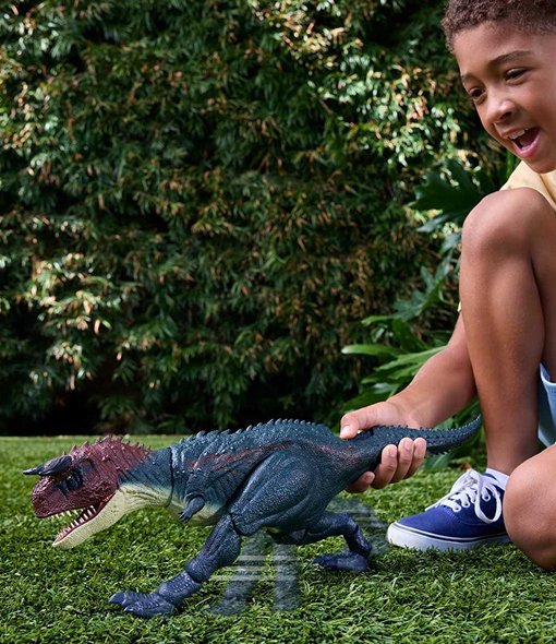 Jurassic World Survival Charge ‘N Chomp Carnotaurus Dinosaur Figure