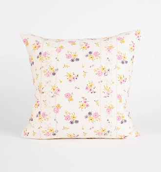 Dahlia floral embroidered European pillowcase
